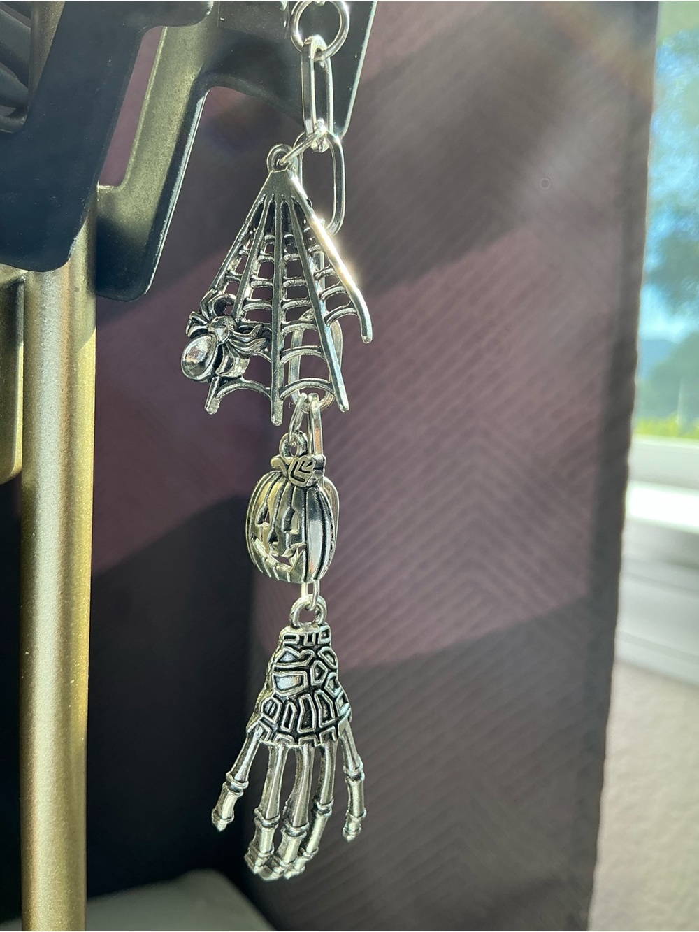 Handmade Charmed Claw Clip - Halloween